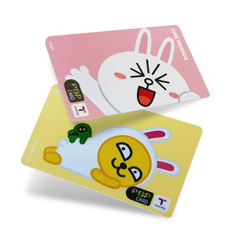Full-colour printed NTAG card with cartoon artwork