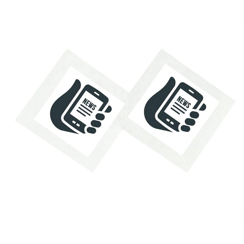 Printed NFC label with scan code artwork